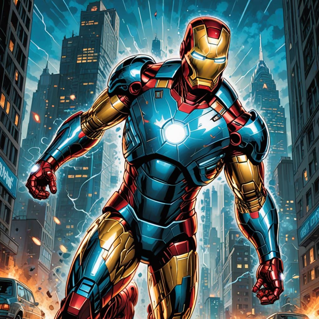 Iron Man action pose