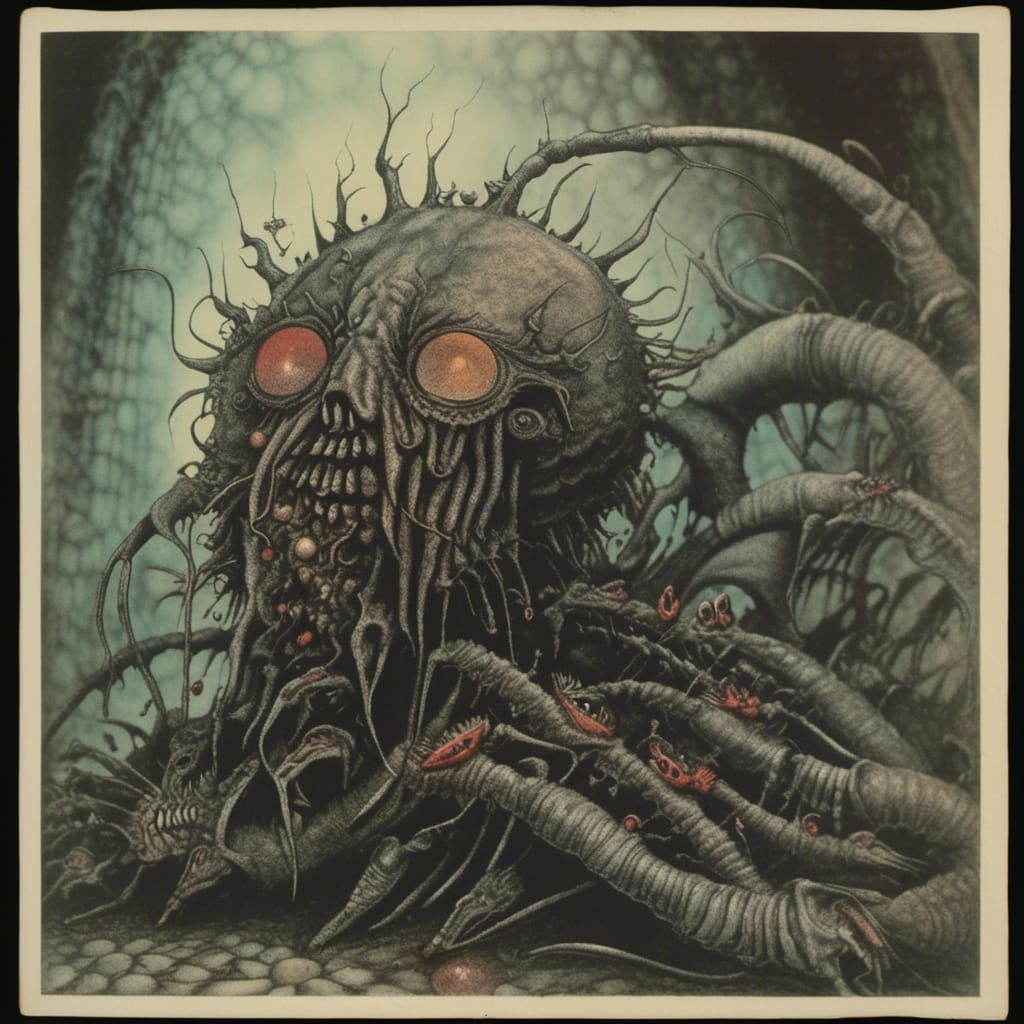 Horror Alien Maggots Inspired by Macabre Art