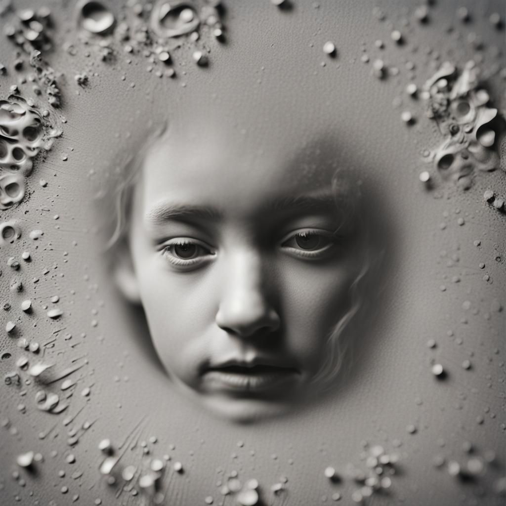 Heartbreak Superimposition in Abstract Expressionist Style