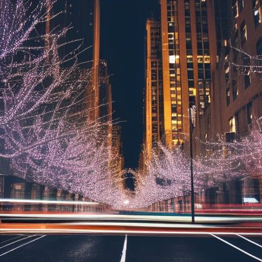Christmas in New York: Reflective Cityscape