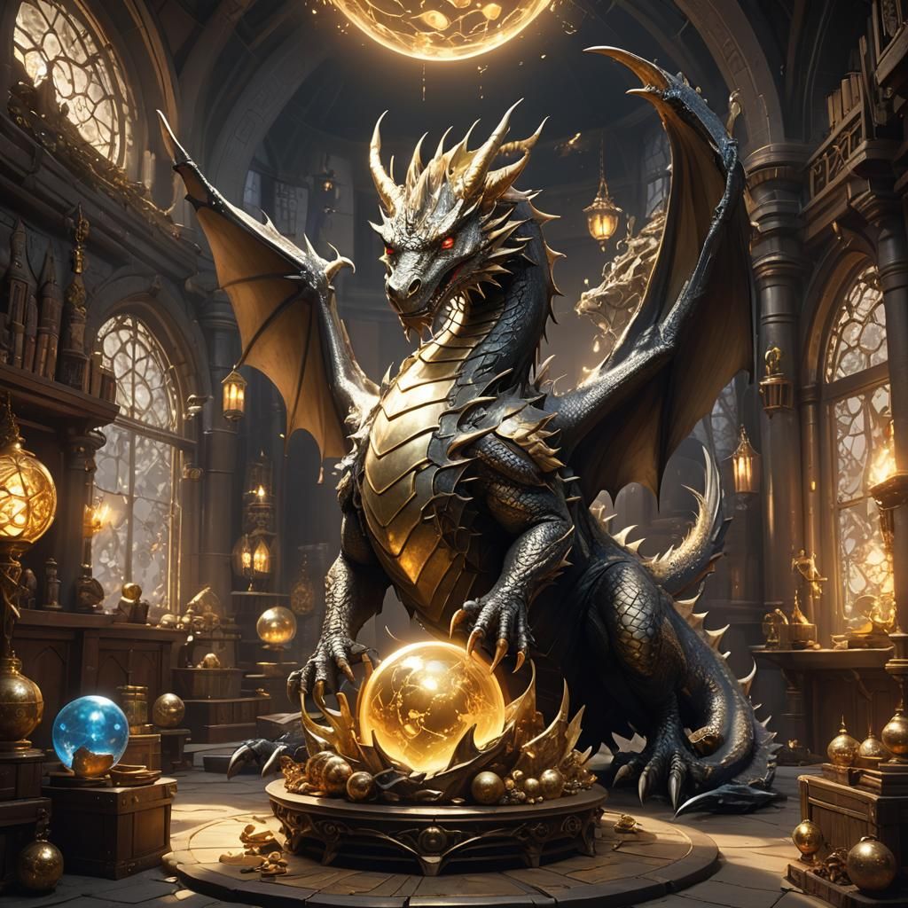 Dragon Lair Guardian in 3D Anime Style