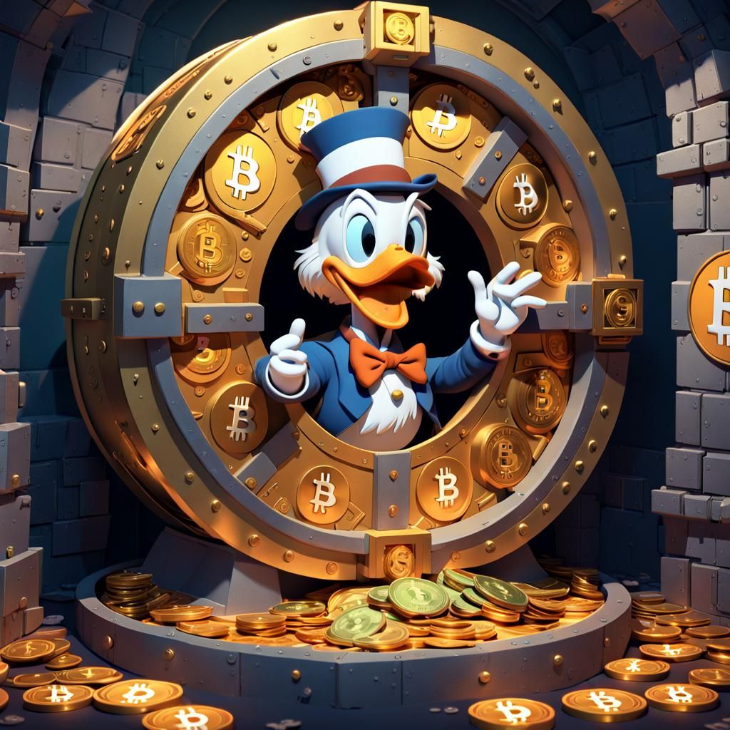 Uncle Scrooge's Bitcoin Vault: A Digital Duckburg Treasure
