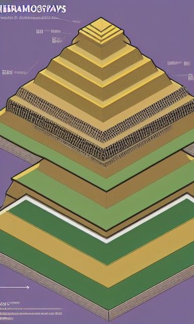 Egyptian Pyramid Structure: Isometric Infographic Diagram