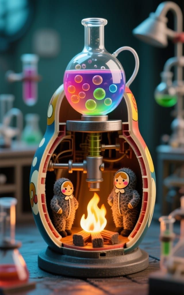 Cutaway Matryoshka Tiny Lab