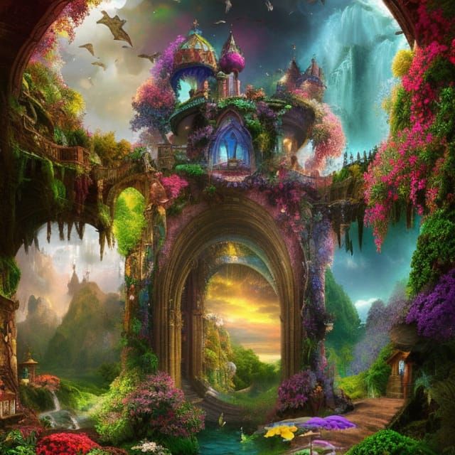 Colorful Fairy Gate to a New World