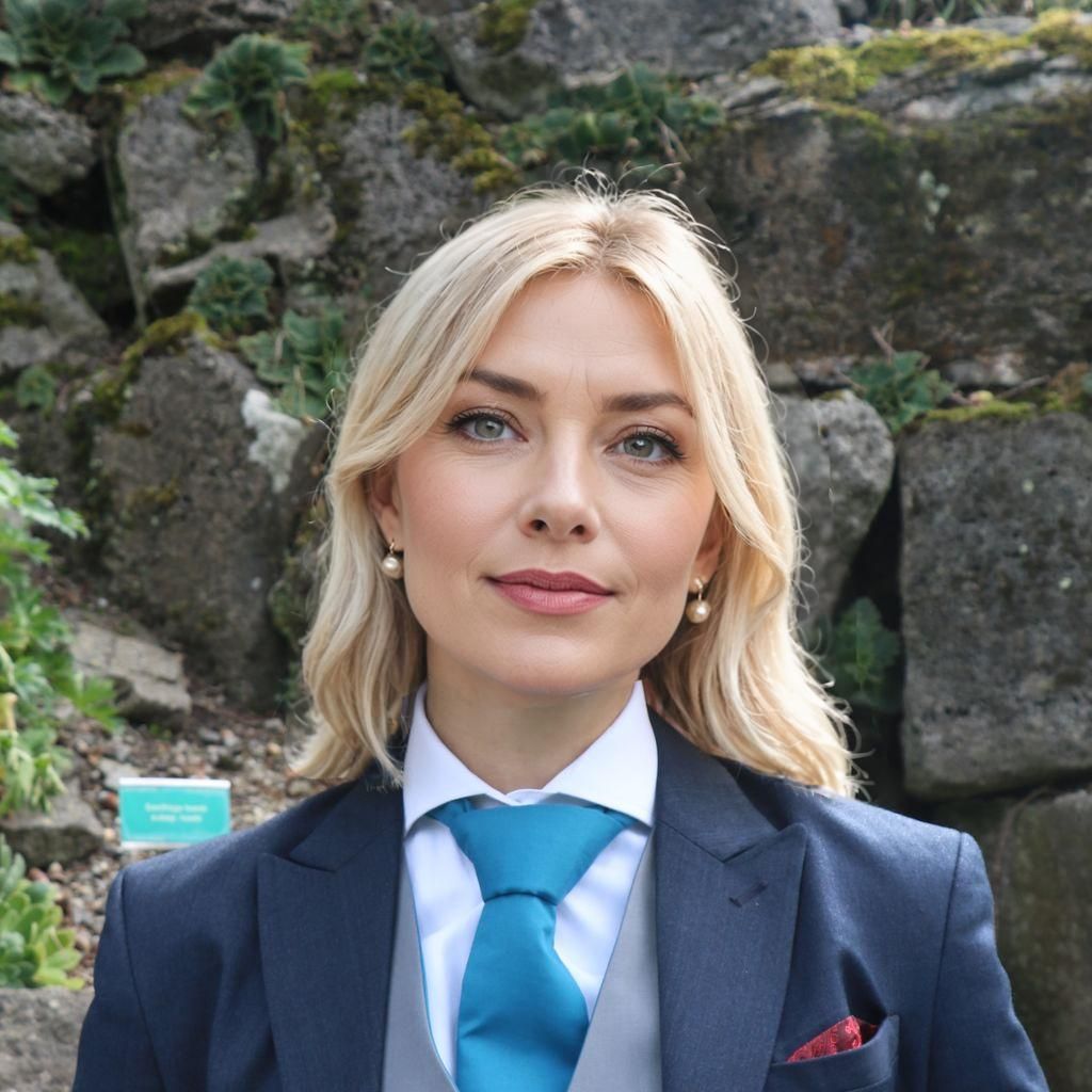 Elegant Businesswoman in Strict Office Attire