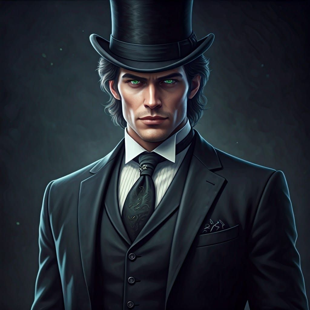 Elegant Gentleman in Mystical Attire