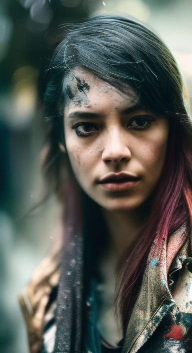 Kelly Brook as 1840s Cowboy: Hyperrealistic Art