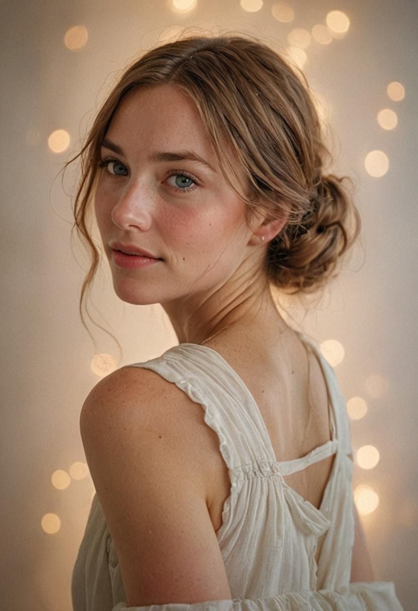 Intimate Portrait with Soft Lighting and Bokeh