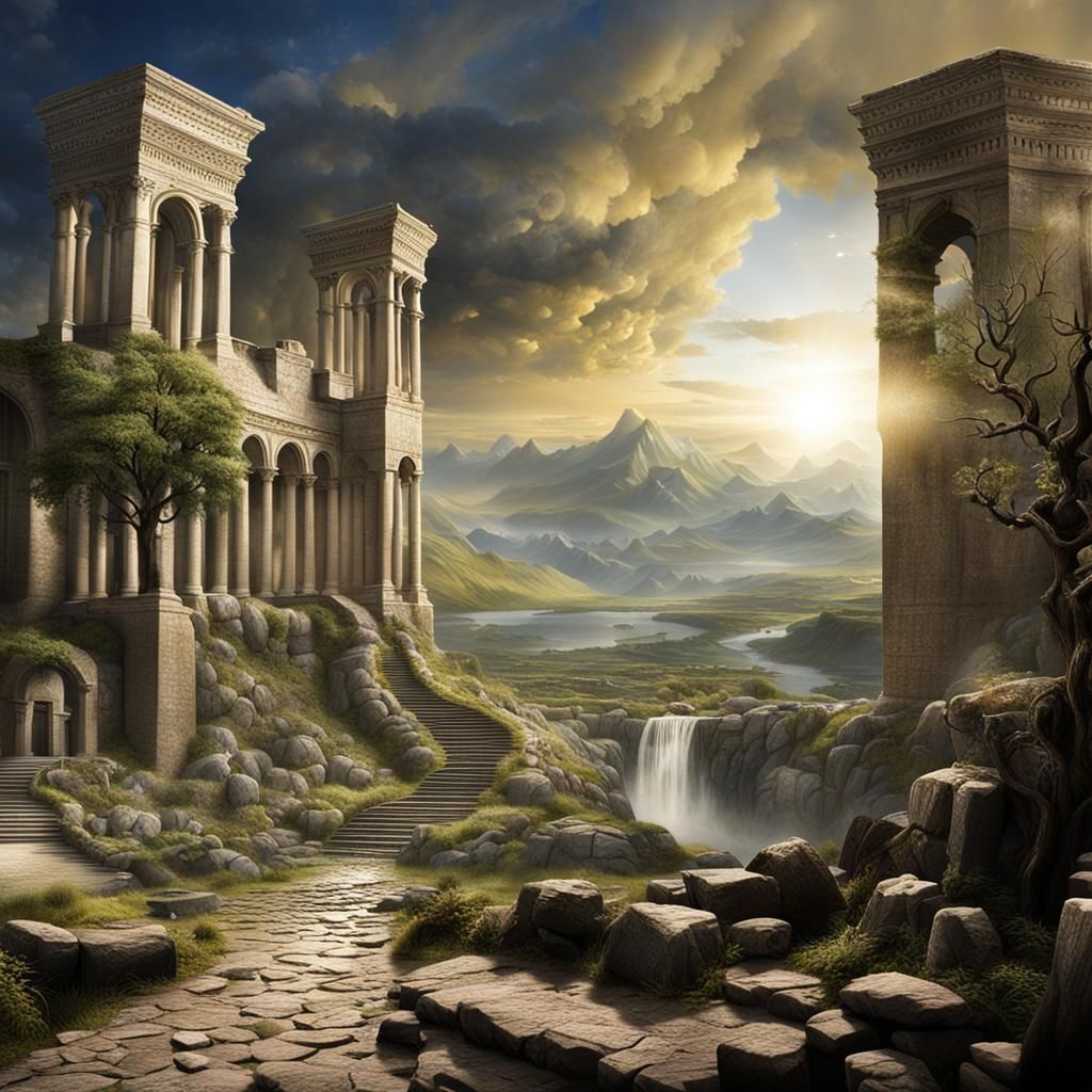 Biblical End Times: Detailed Matte Painting