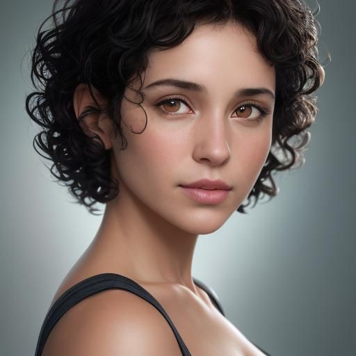 Elemental Portrait: Woman Embodies Air, Earth, Water, Fire