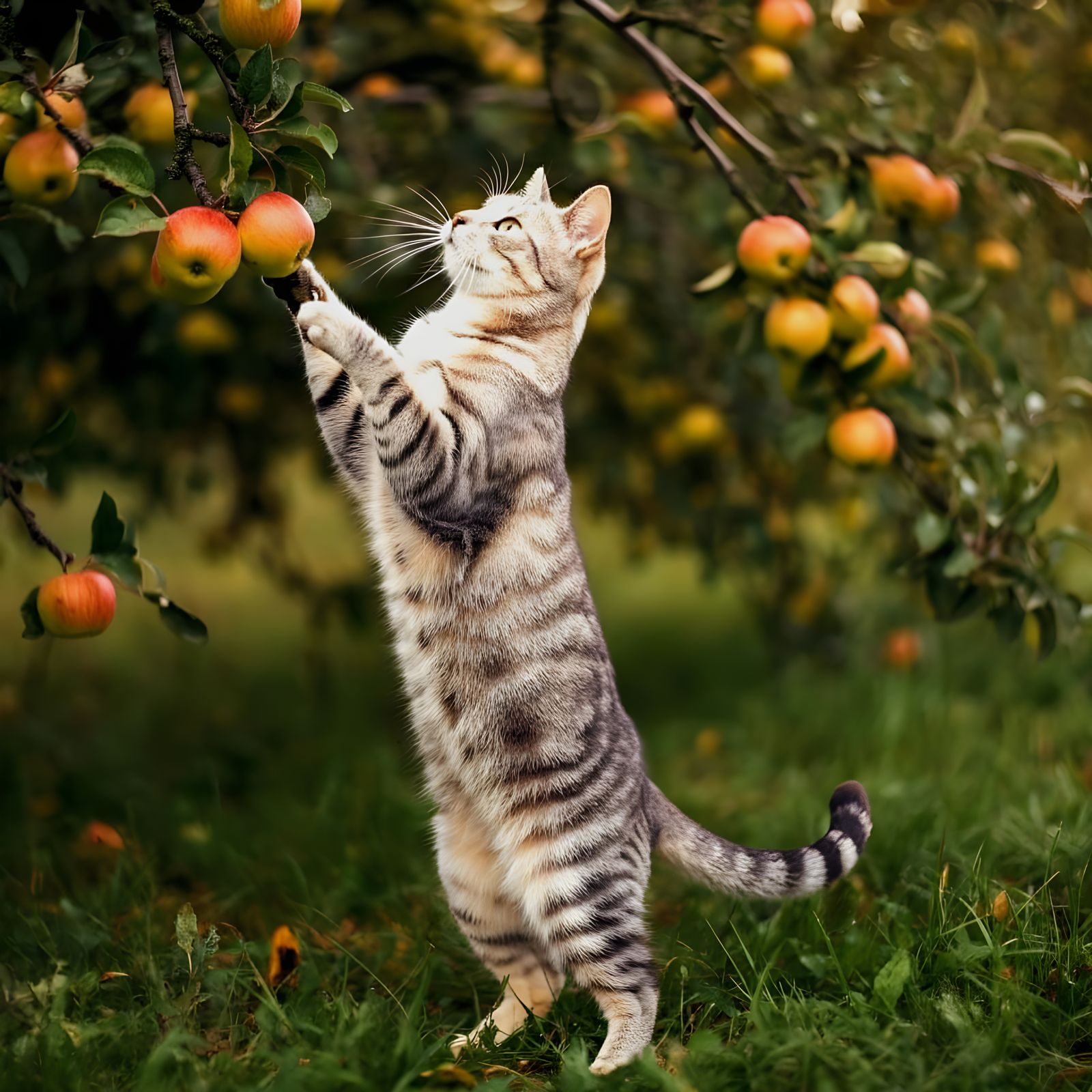 Cats Aren't Good Apple Pickers
