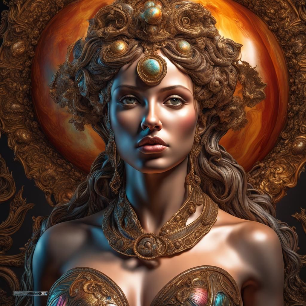 Hyperrealistic Venus with Intricate Details