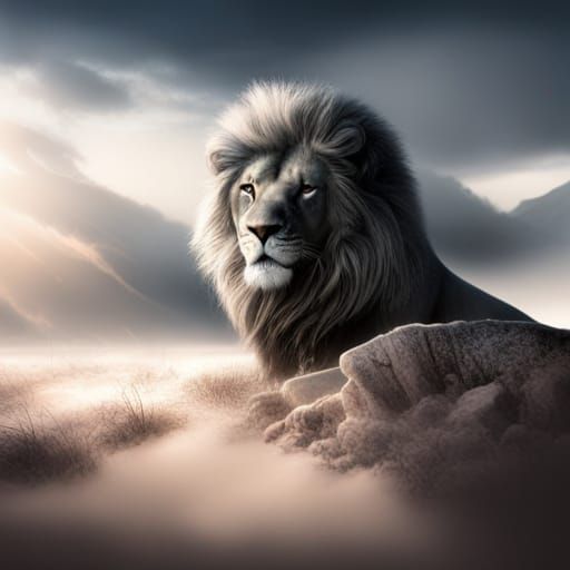 Silver Lion: Epic Digital Matte Painting