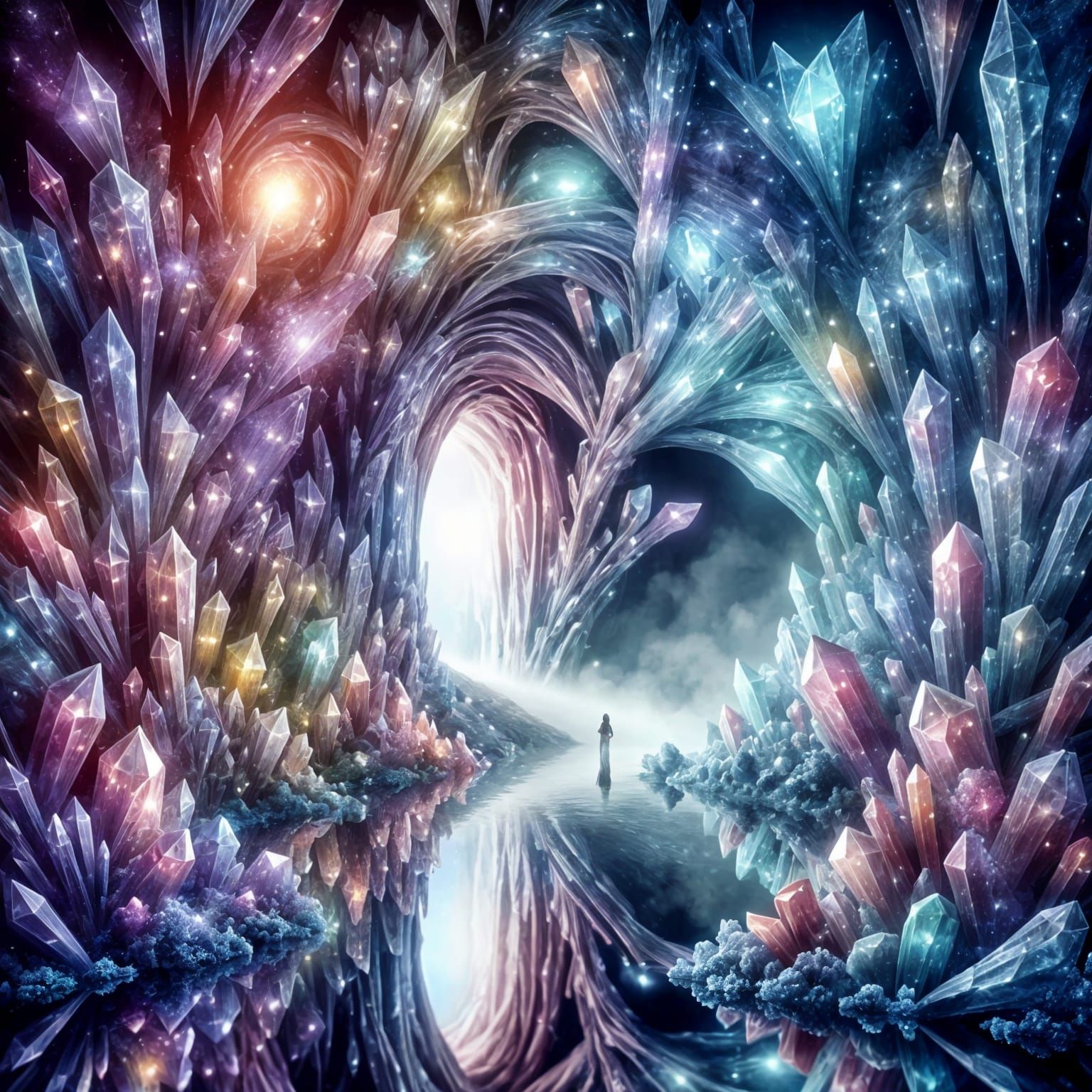 Crystal Forest in Cosmic Holographic Style