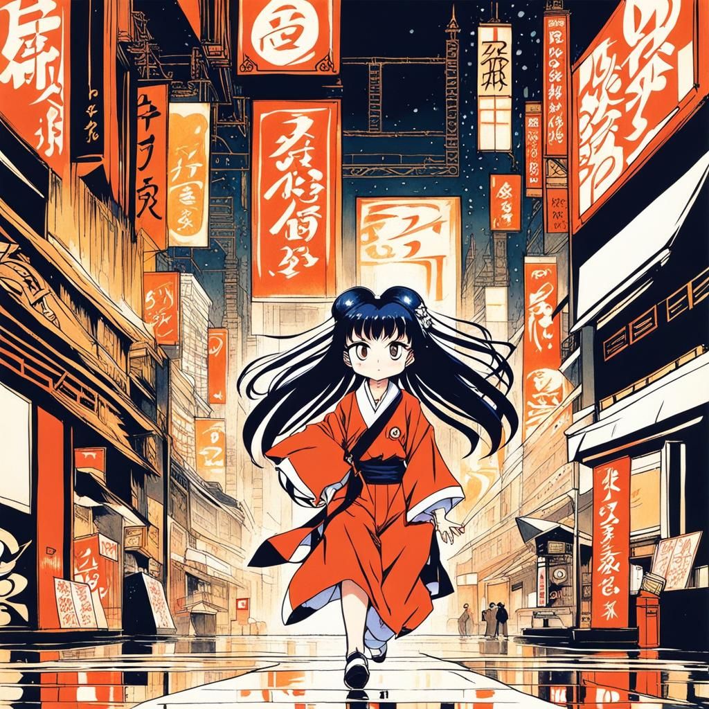 Art by Rumiko Takahashi, chibi renditions of iconic manga ch...