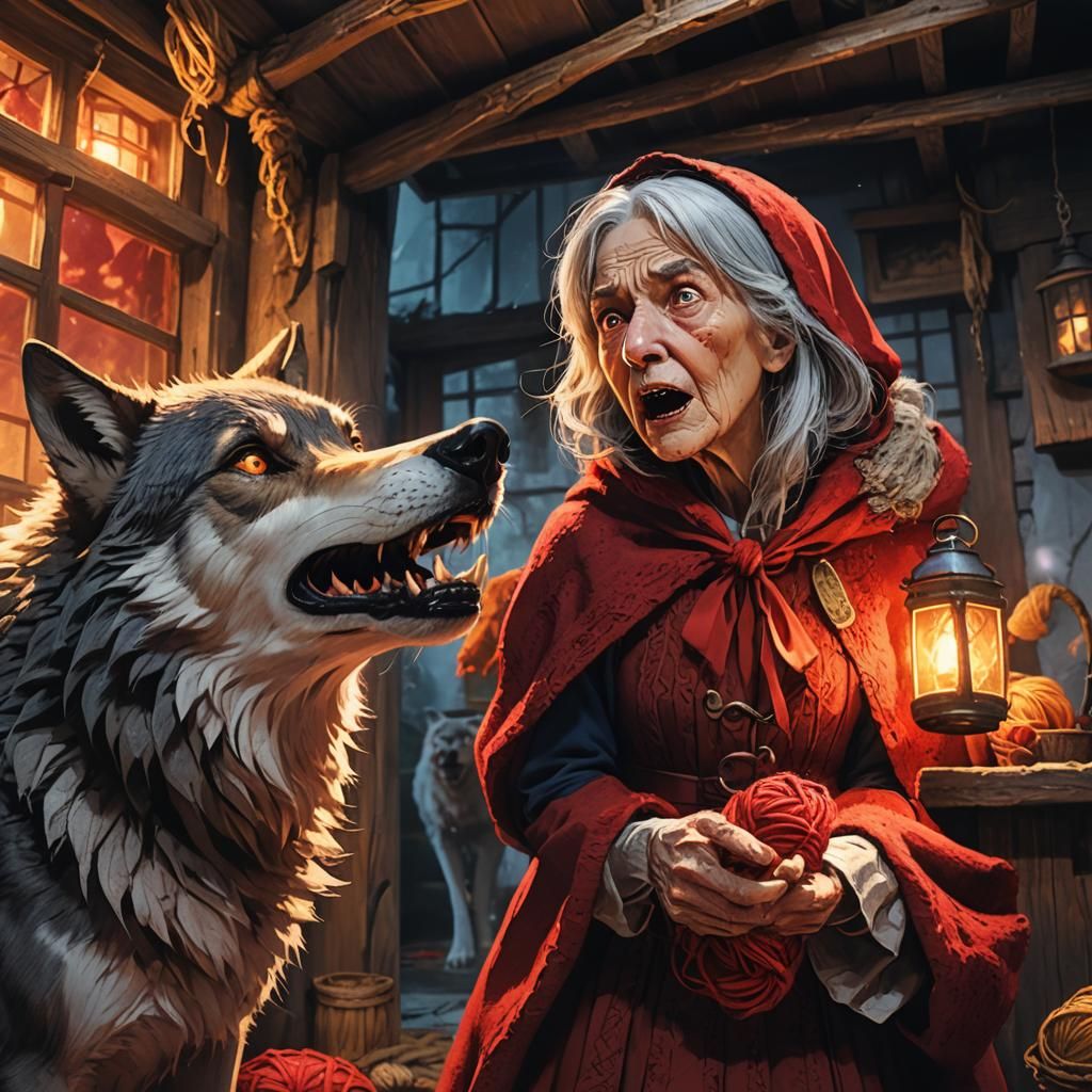 Little Red Riding Hood: Dark Anime Fantasy