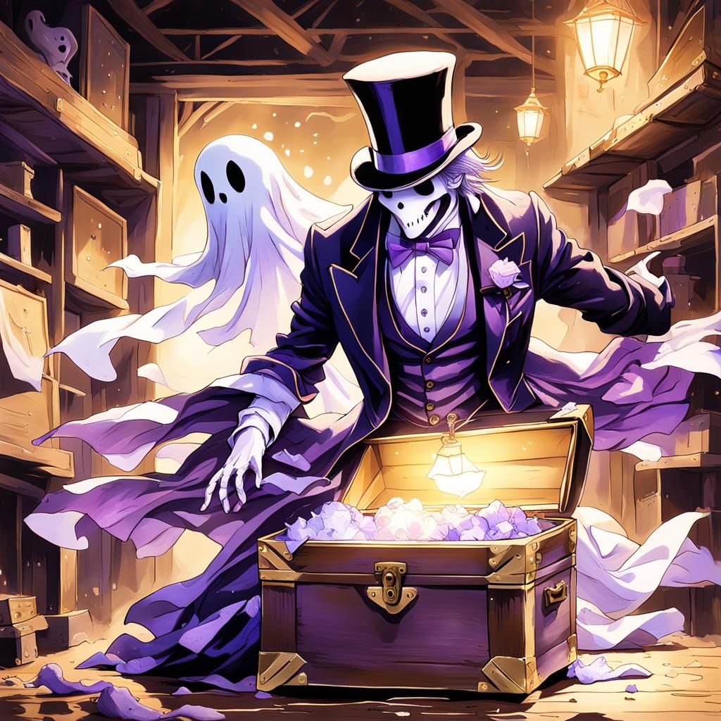 Anime Ghost Emerges in Dusty Attic