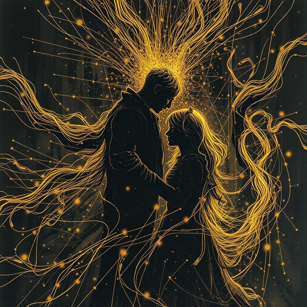 Ethereal Whispers Unfurl in Golden Wonders