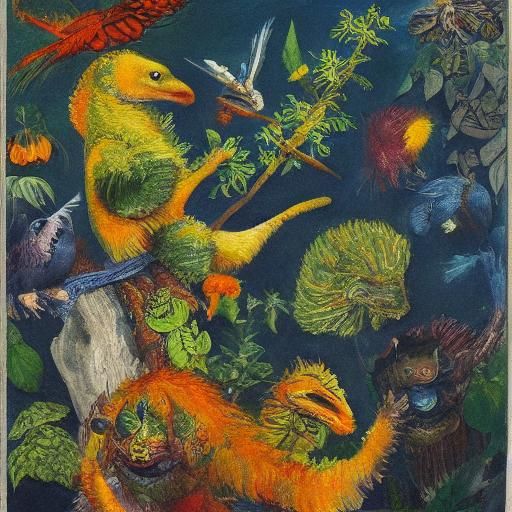 Mythical Creature Singing Eternal Song