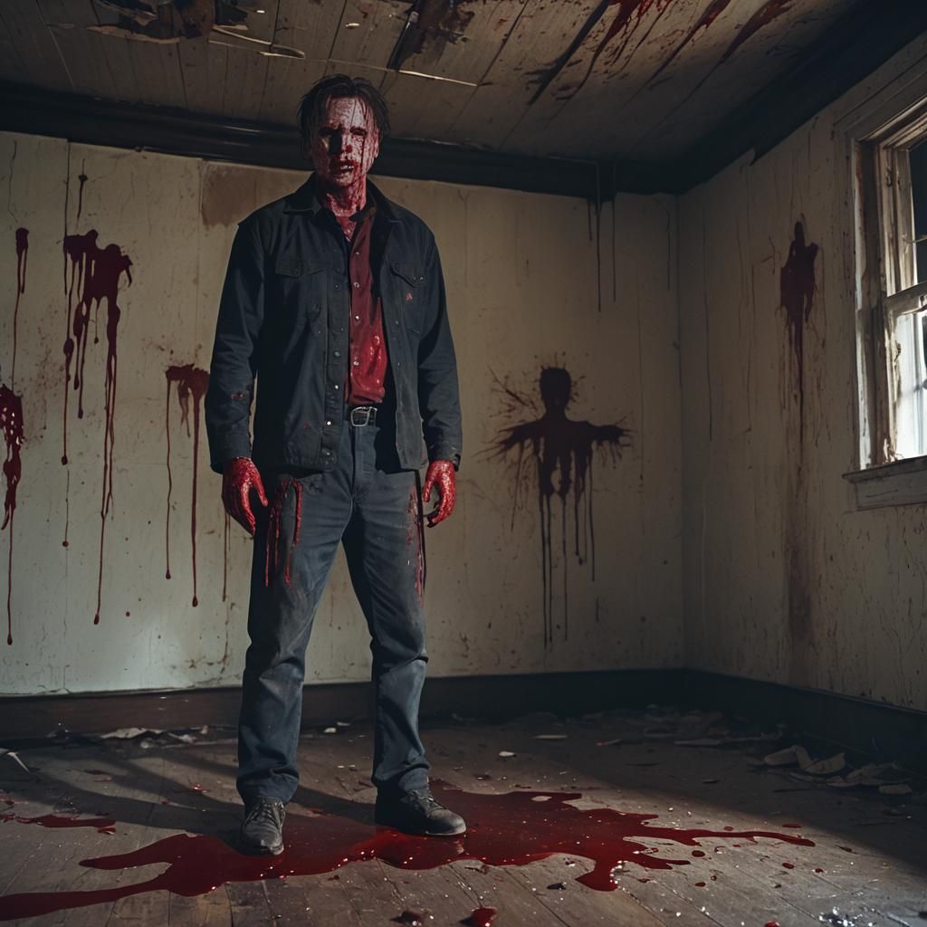 Michael Myers Ominous Cinematic Film Still