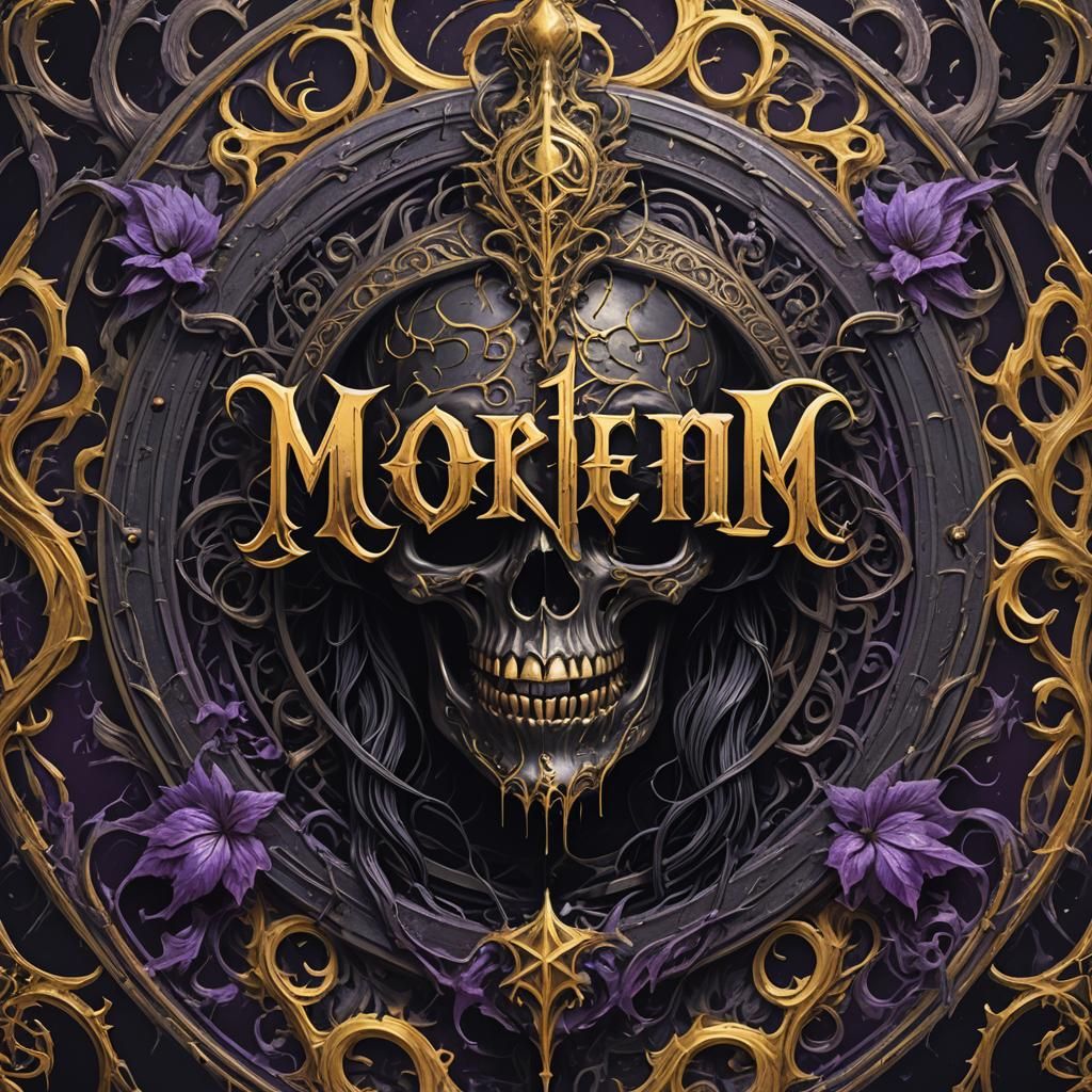 Mortem Band Logo: Dark Fantasy Concept Art