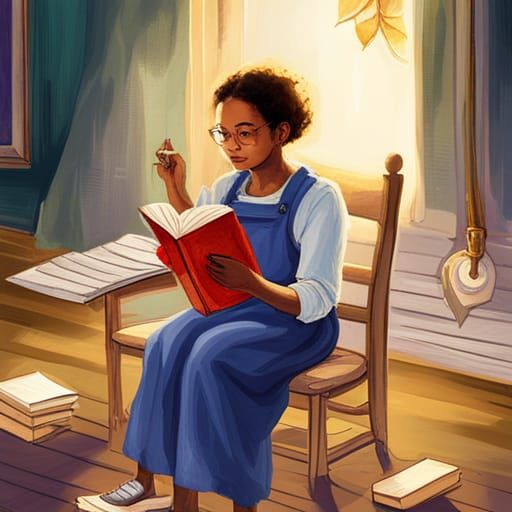 Nostalgic Storybook Illustration with Warm, Inviting Style