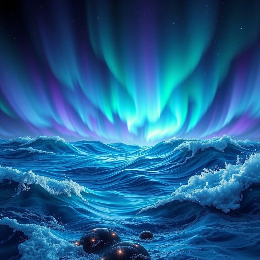 Aurora Borealis Oceanic Dreamscapes
