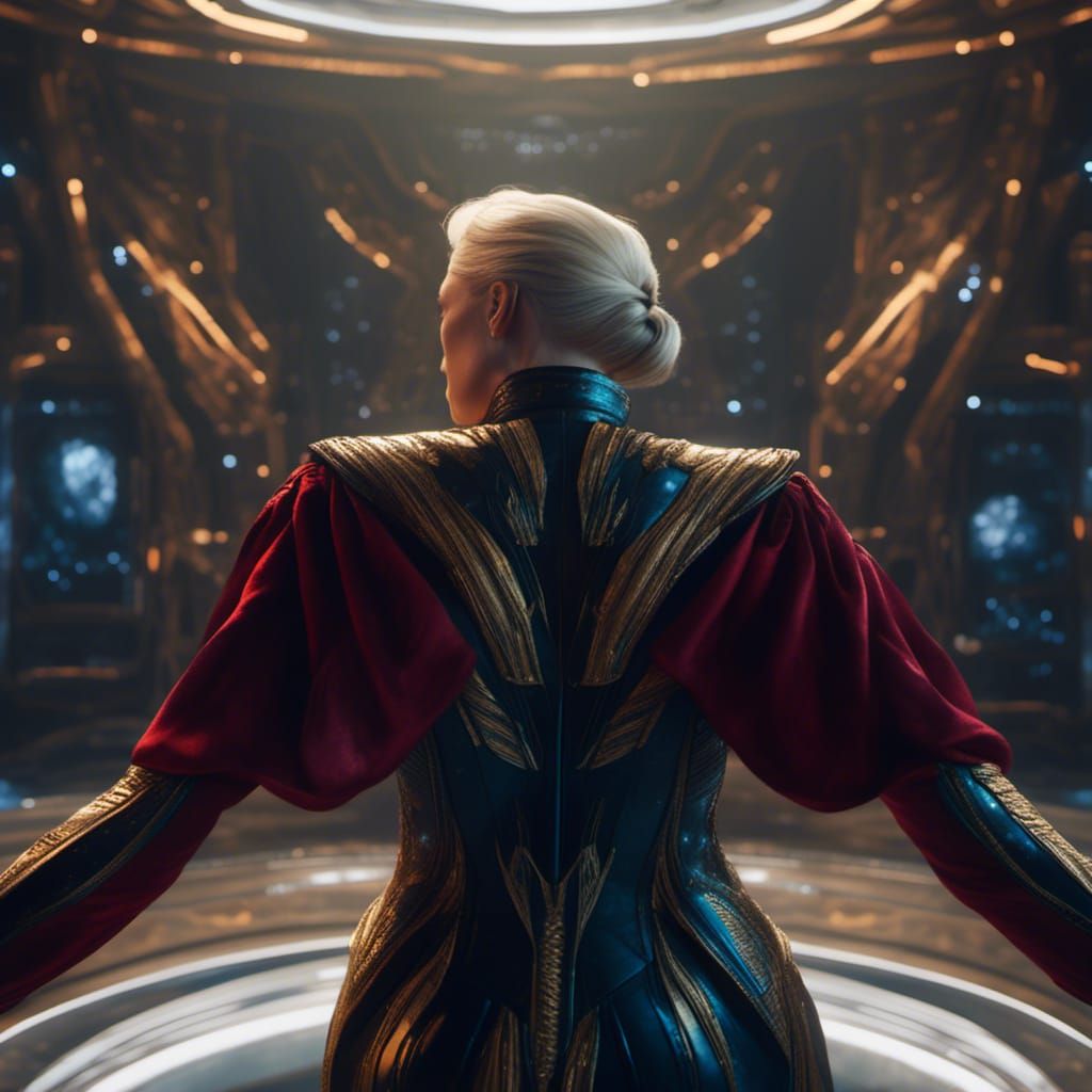 Two Women in Starfleet Uniform Kissing