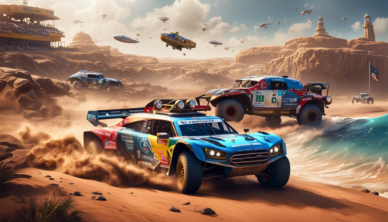 Dakar Rally by the Sea: Fantasy Concept Art