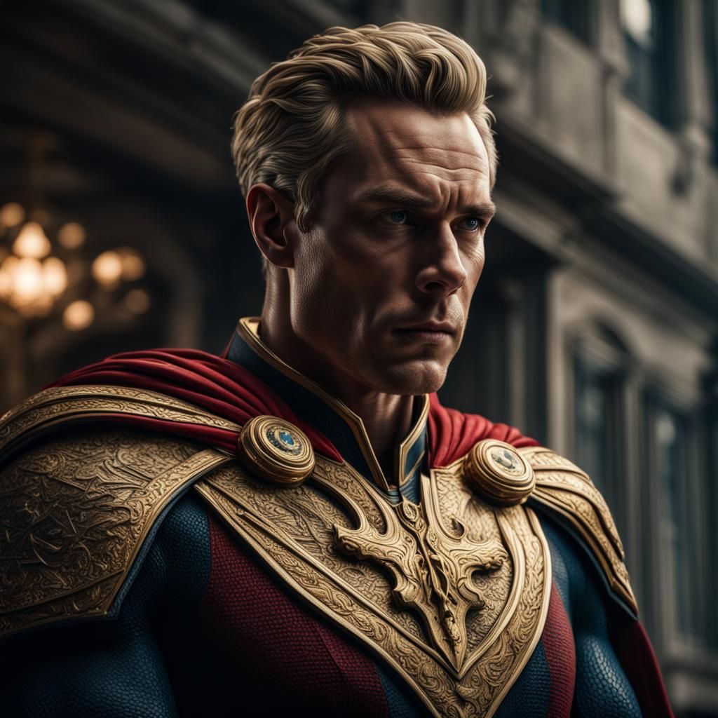 Hyperrealistic Portrait of Homelander in Cinematic Style