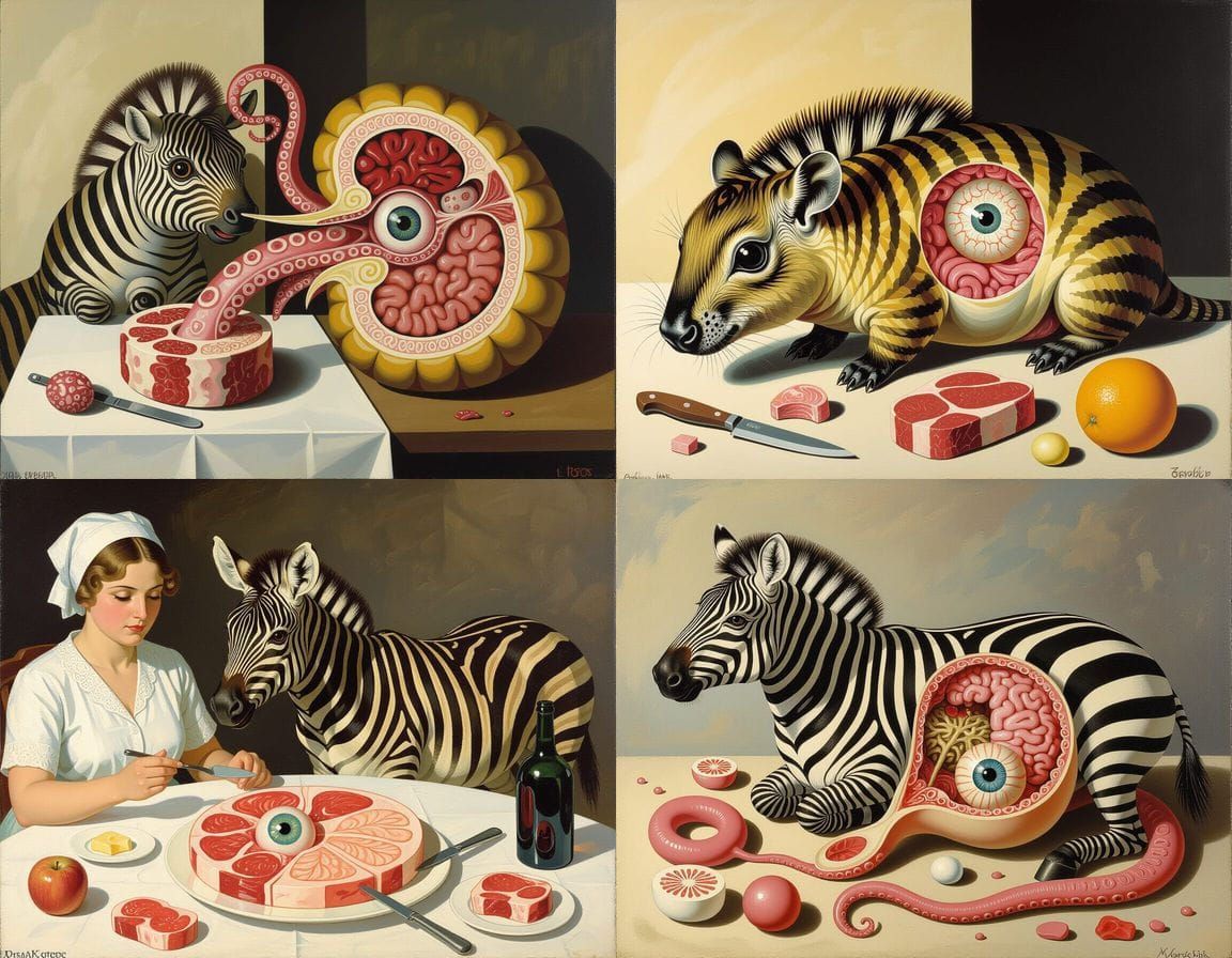 Surreal Dissection: Grotesque Homunculus in Classical Style