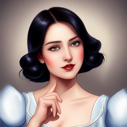 Snow White as Cartoon Character