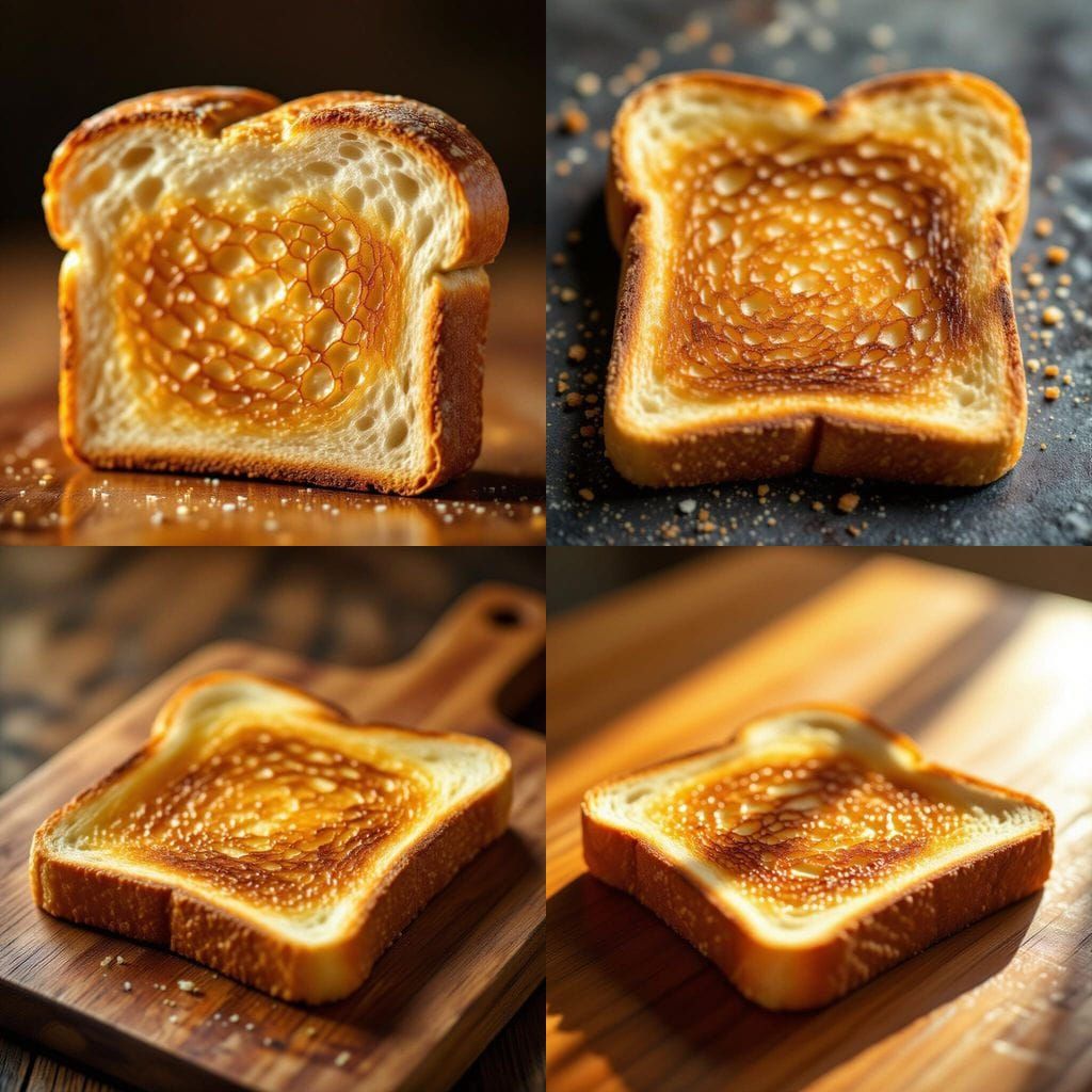 Perfectly Toasted Slice of Bread