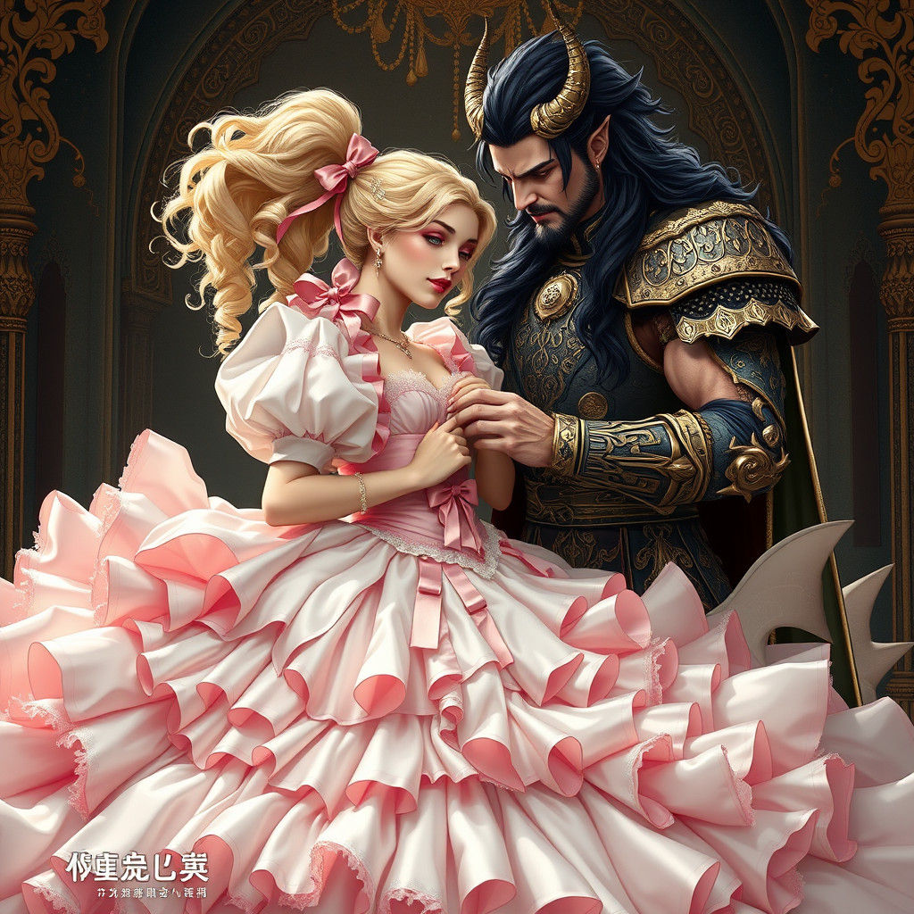 Demon King Buttons Corset of Princess Bride