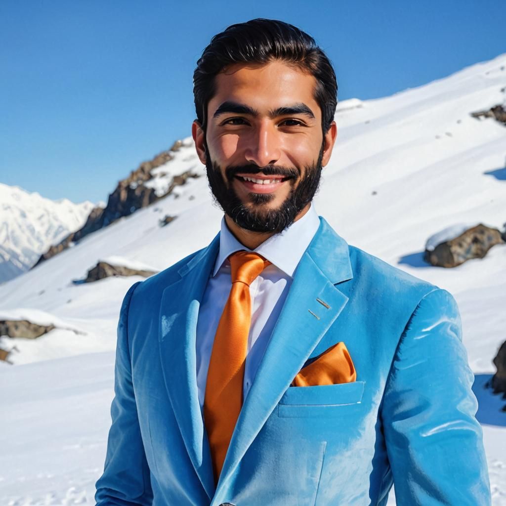 Smiling Man in Velvet Suit, Impressionist Oil Painting