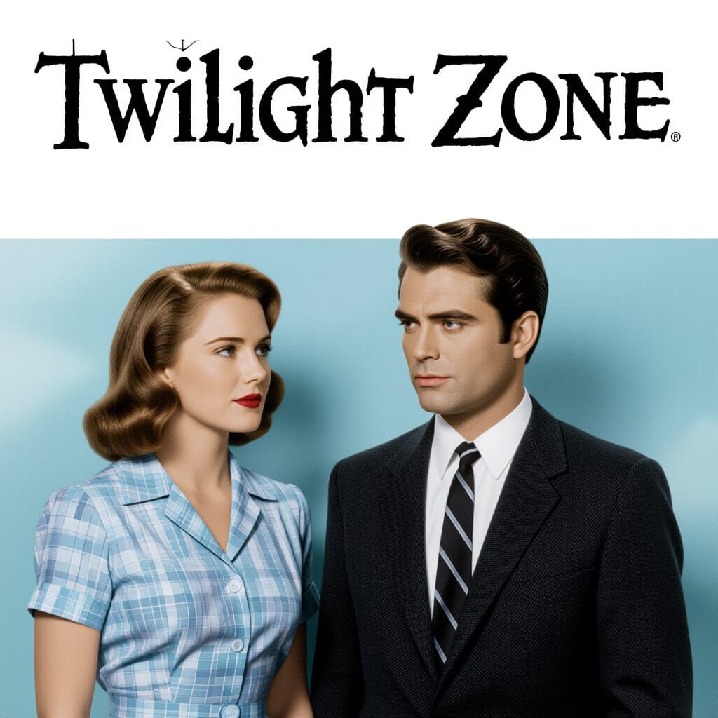 Eerie Landscape in the Style of Twilight Zone