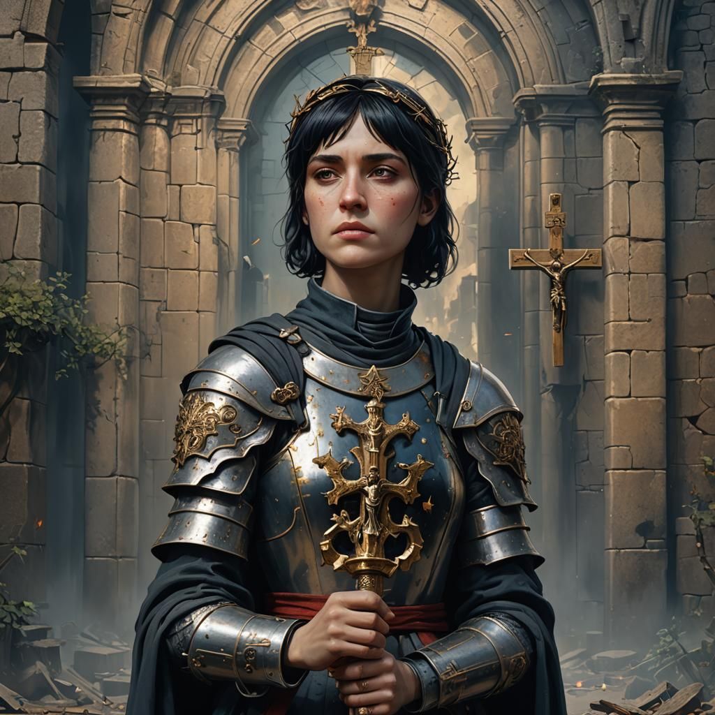 Saint Joan of Arc: Detailed Matte Painting