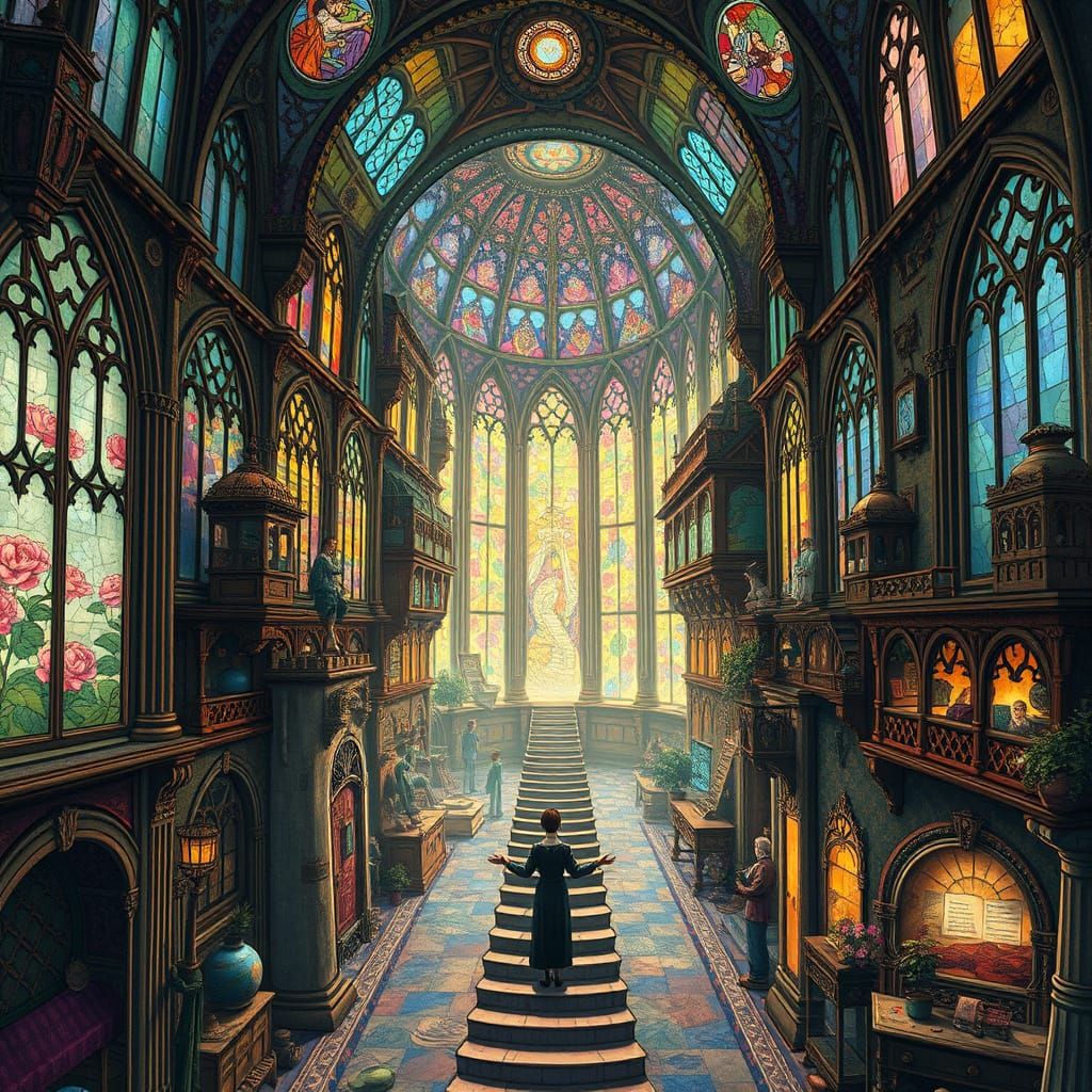 Surreal Fantasy Château Ville Complex Reveals Hidden Reality