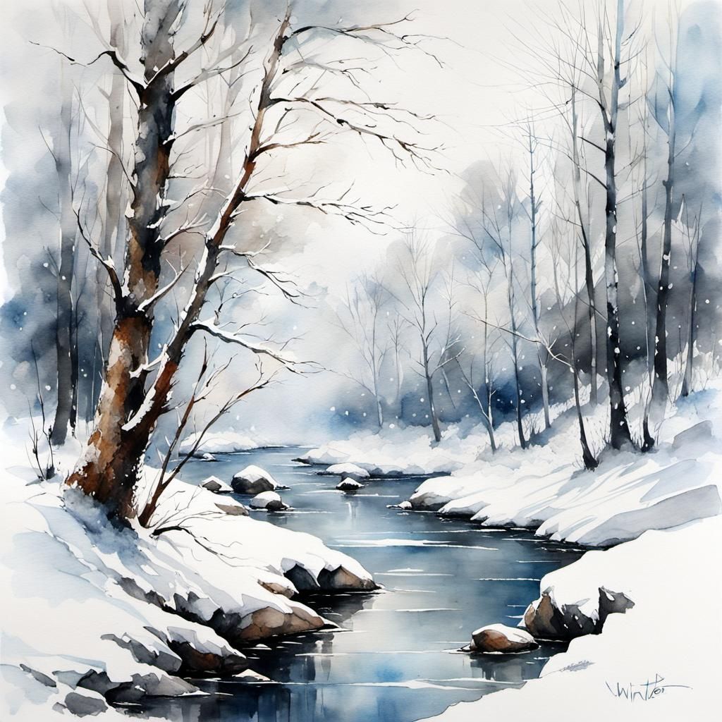 Snowy Winter Landscape