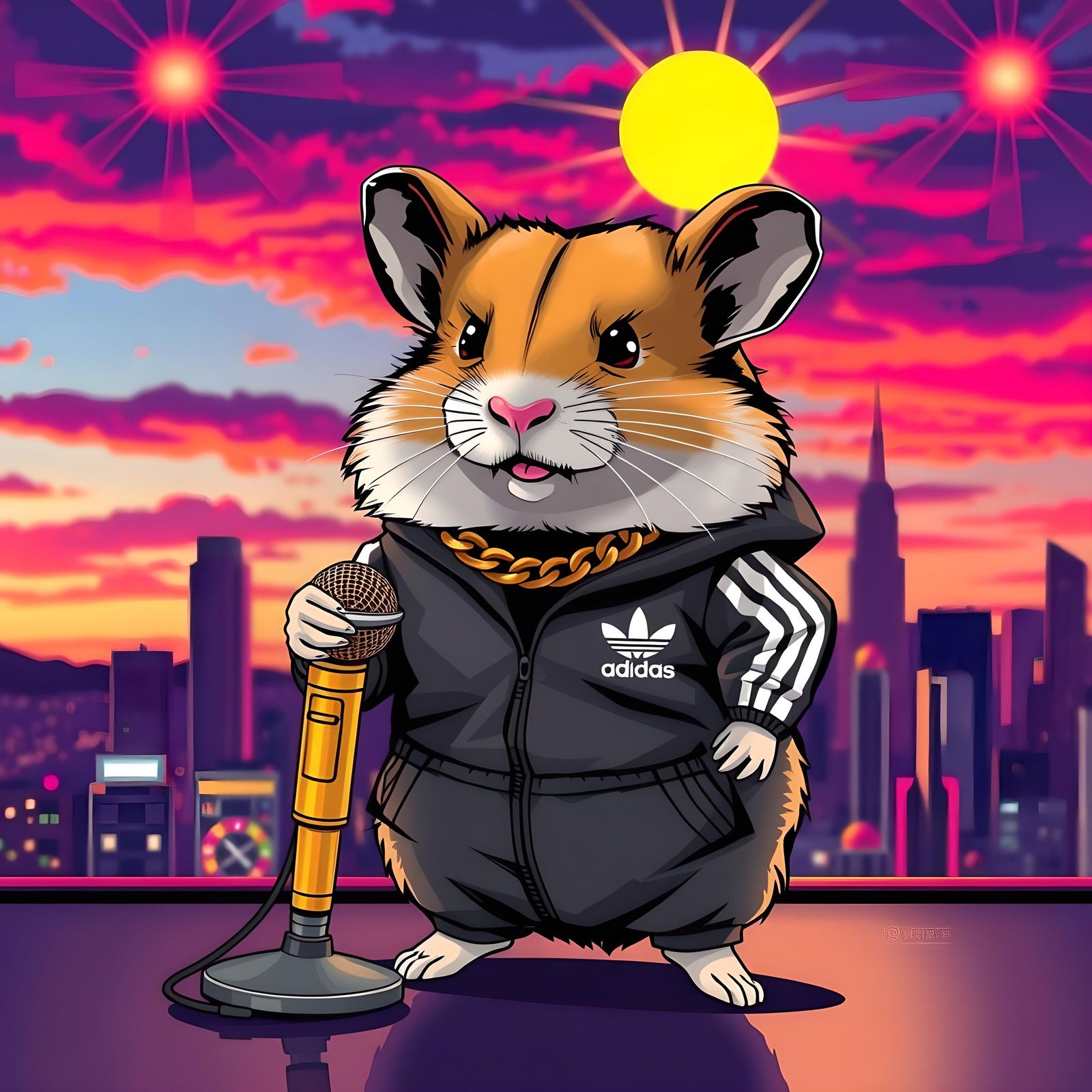 AI Generated Image of MC Hamster