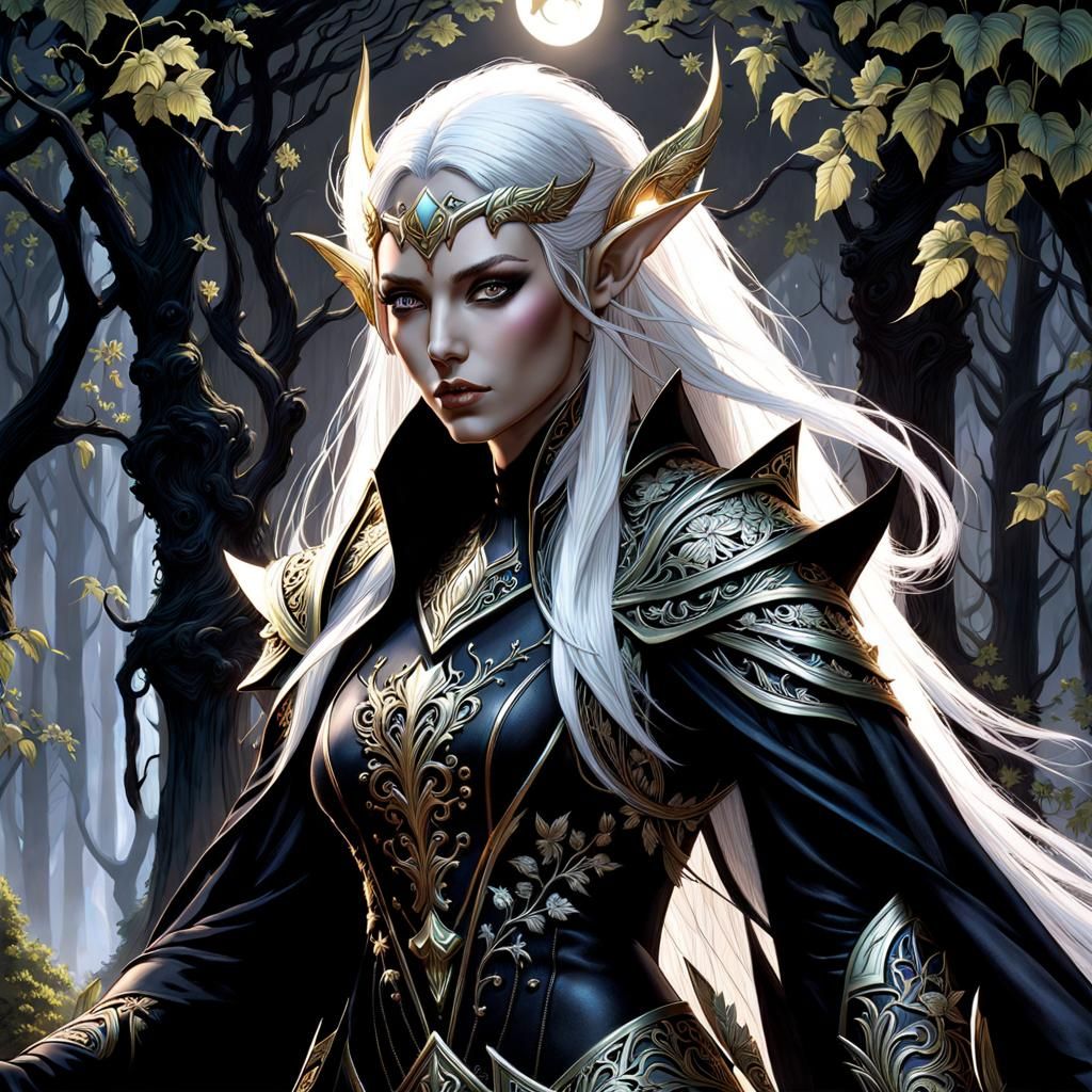 Dark elf lady