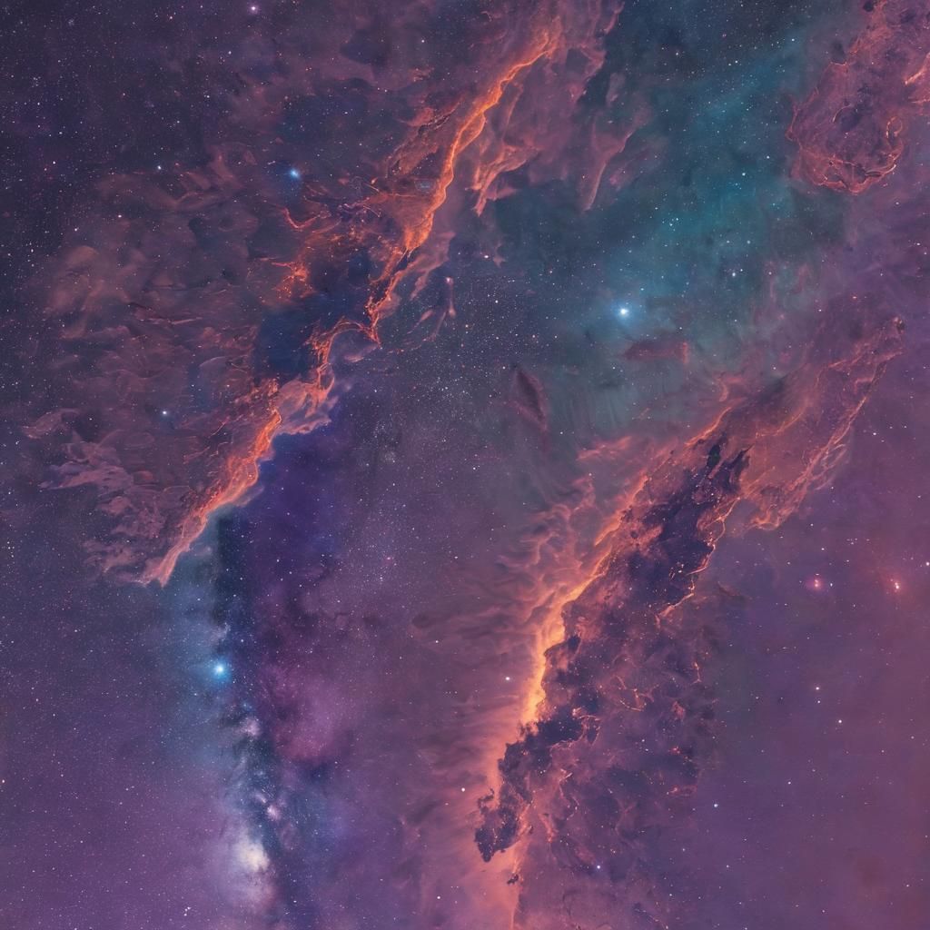 Alien Paradise Island at Sunset with Ringed Planet