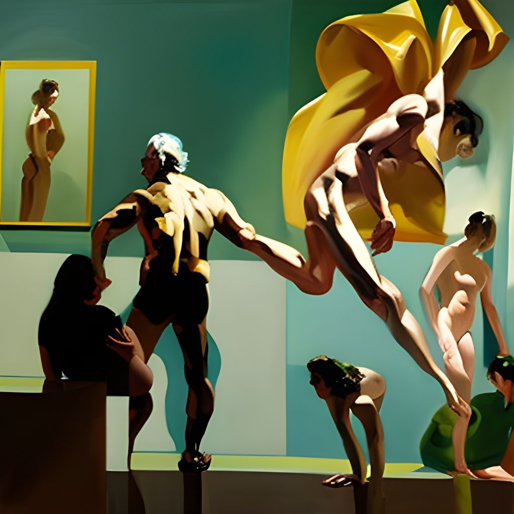 Abstract Figure in Expressionist Style