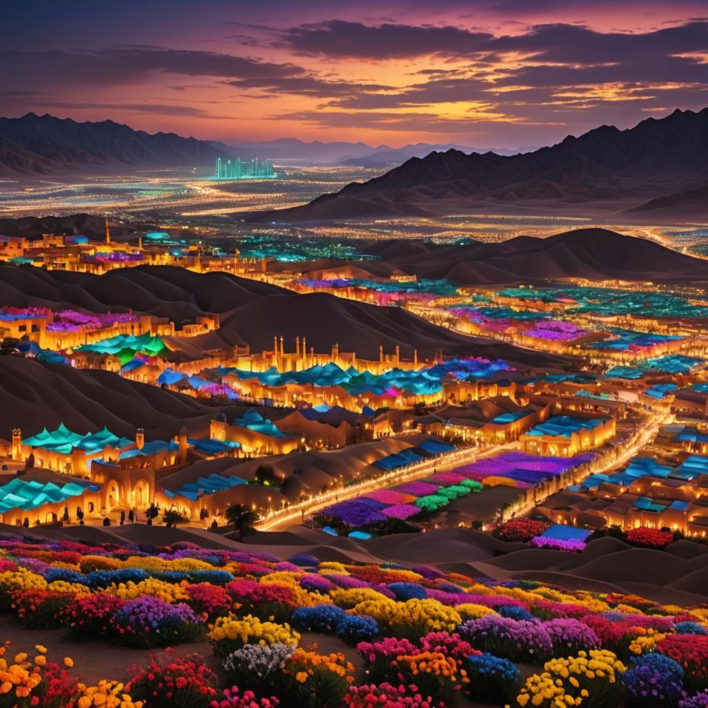 Saudi Arabia Light Festival: Illuminated Landscapes