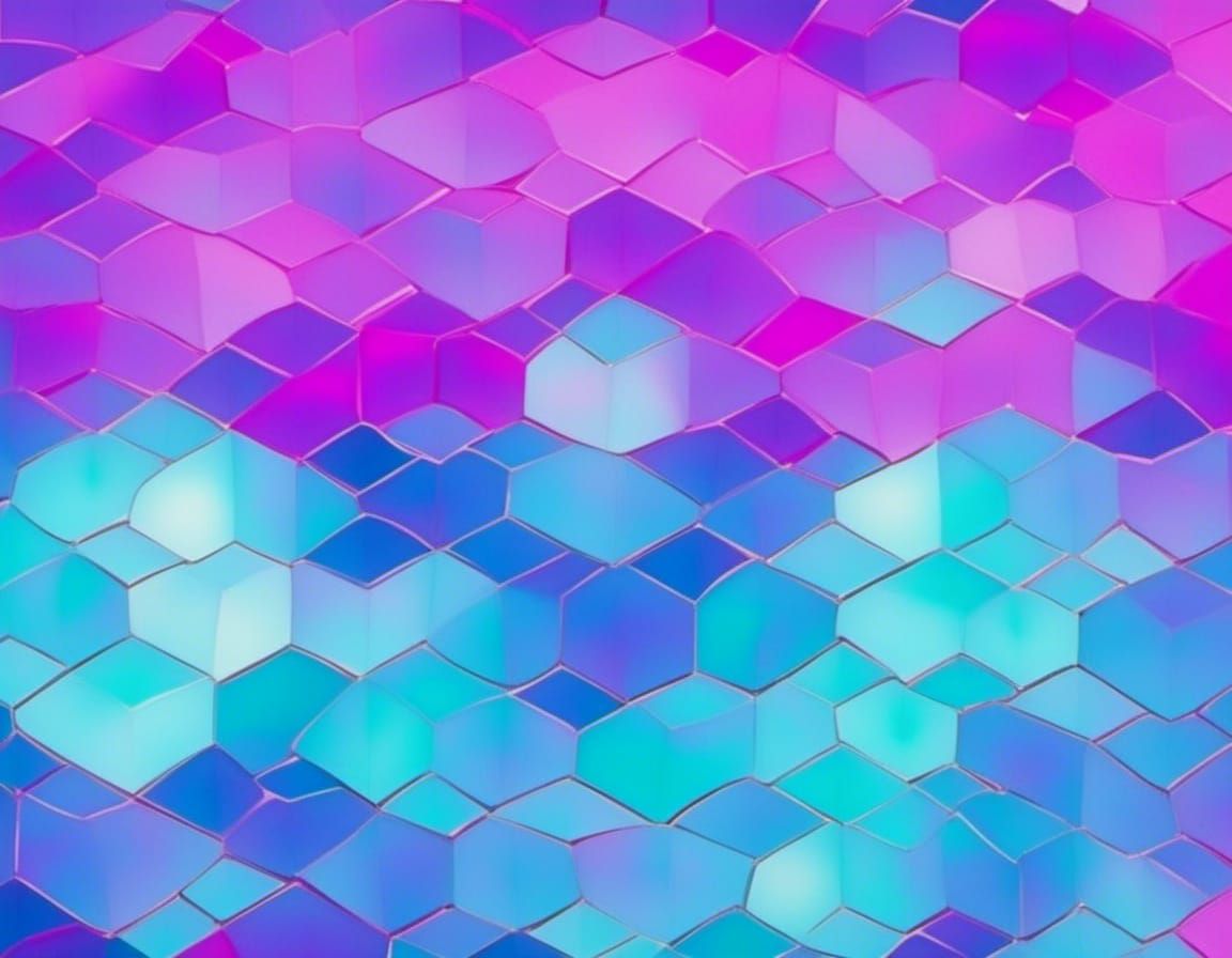 Pop-Art Grid of Faceted and Polished Gems