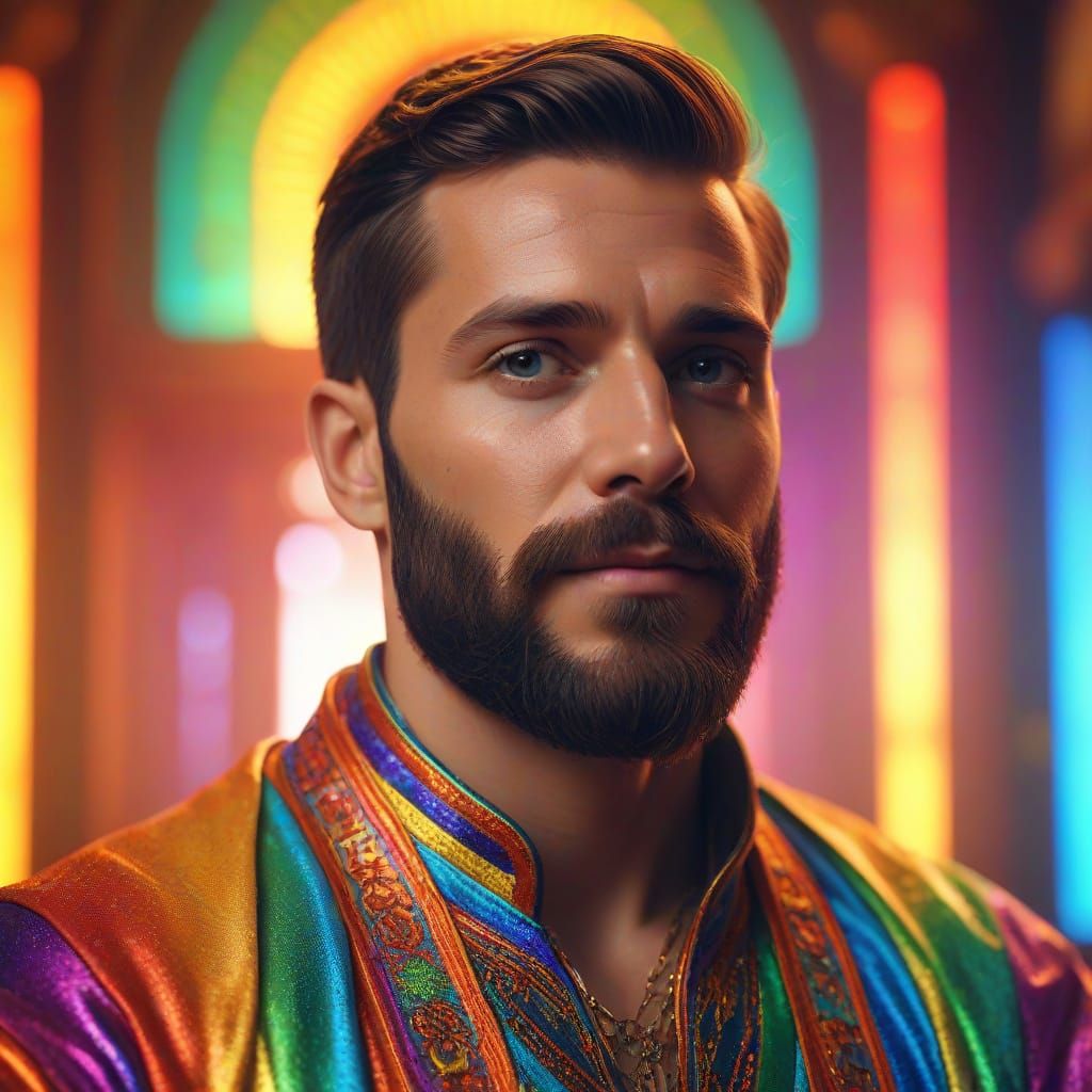 Handsome Rainbow man