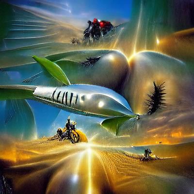 Cosmic Voyage in Retro Sci-Fi Style
