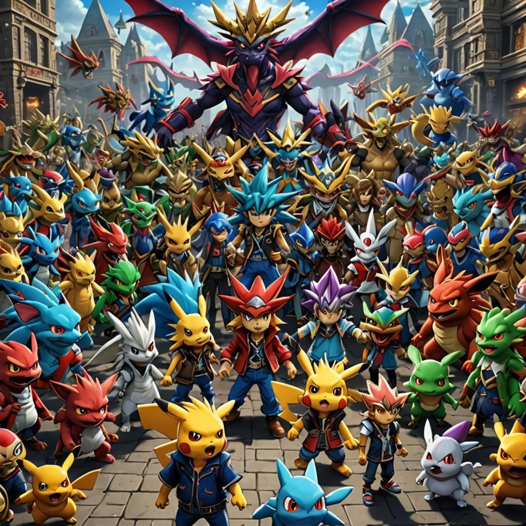 Pokemon Versus Yu-Gi-Oh: Epic Battle