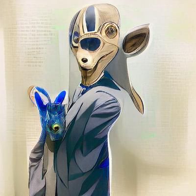 Stylized Character Portrait in Beastars Anime Style